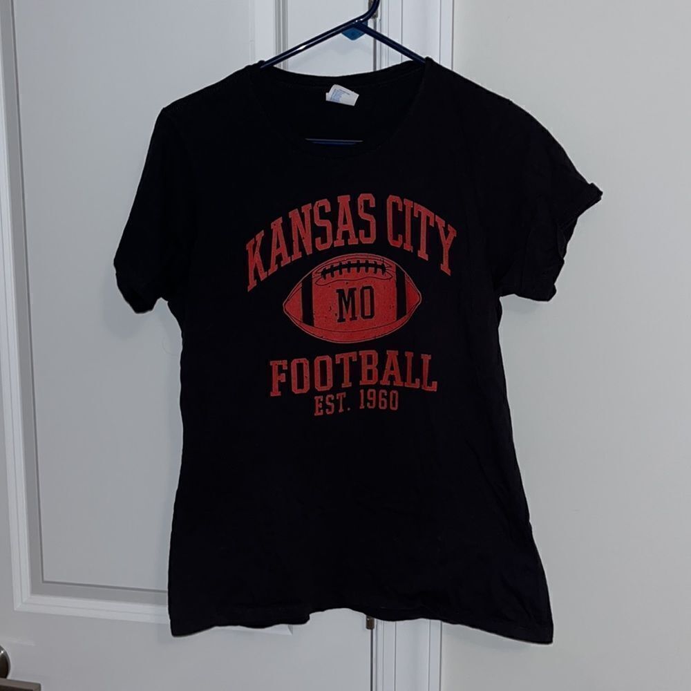 Patrick Mahomes Kansas City MO Football Chiefs kingdom black women’s T shirt L